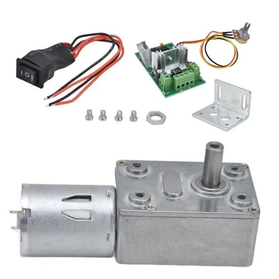 6V Getriebe Motor Worm DC Elektromotor Mit Regler Für Modellbau - Bild 1 von 4