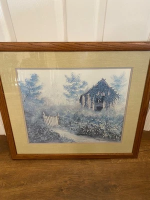 Roble Enmarcado Larry Dodson Trailing Phlox Firmado Numerado 486/1500 25 X 28 pulgadas Foto 1 de 4