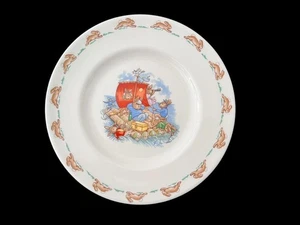 VINTAGE ROYAL DOULTON BUNNYKINS 8" SEGELTELLER NEUWERTIG - Bild 1 von 5
