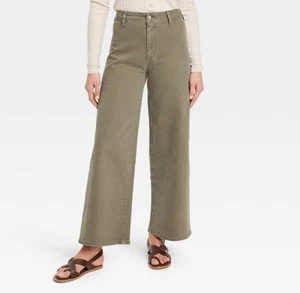 🥥 Universal Thread Women's High-Rise Sailor Wide Leg Ankle Jeans Size 16🆕 - Picture 1 of 6