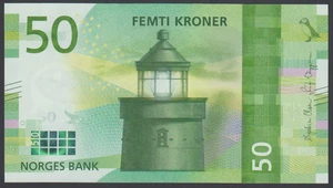 Norway 50 Kroner  2017  AU-UNC P. 53, Banknote, Uncirculated - Picture 1 of 2