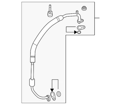 Genuine Ford Suction Tube AA8Z-19867-B - Изображение 1 из 4