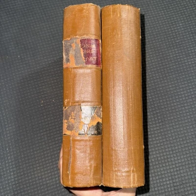 Personally Memoirs of U.S. Grant 1885 Leather 2 Volumes Charles Webster - Image 1 of 4