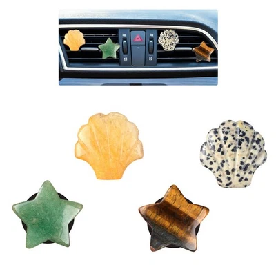 Clips de ventilación para coche boho, 4 piezas clips de ventilación difusor ambientador de aire para decoración de coche de playa, pe... Foto 1 de 4