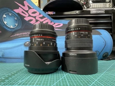 ROKINON Set Of 2 10mm F/2.8 + 20mm F/1.9 Lenses for Canon EF Mount - Excellent! - Image 1 of 4