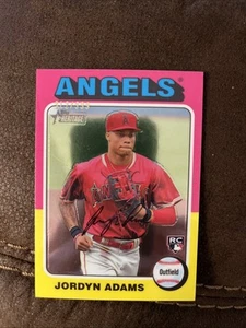 2024 Topps Heritage Jordyn Adams #396 RC Chrome 312 /999 Angels RC - Picture 1 of 3