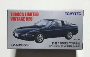 Tomica Limited Vintage Neo Nissan 180SX TYPE-II 1991 (Navy) - Picture 1 of 3