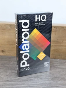 Sealed Vintage Polaroid VHS E-120 : High Quality : 120 Mins : Made In USA: PAL - Picture 1 of 9