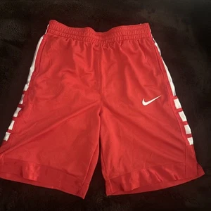 Nike Dri-FIT Big Boys Elite Basketball Shorts X-large DA0173-657 Red / White New - Picture 1 of 13
