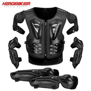 Kids Motorcycle Armor Suit Dirt Bike Chest Back Protector Motocross Children Pro - Picture 1 of 16