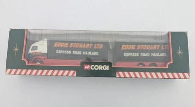 corgi eddie stobart Volvo Short Wheelbase Lorry With Close Couple Trailer #59516 - Image 1 of 4
