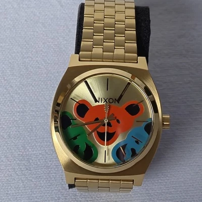 Reloj NIXON Grateful Dead Time Teller A1341-1313-00 ¡Usado una vez! ¡Estado de regalo! Foto 1 de 4