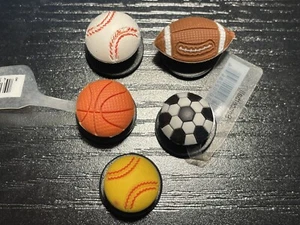 Soccer Baseball Football Basketball AUTHENTIC JIBBITZ SHOE CHARM FIT CROCS SHOES - Picture 1 of 13