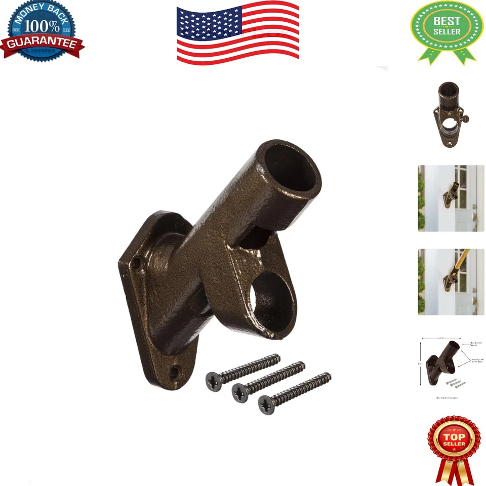 Всепогодный бронзовый кронштейн для флага с регулируемыми углами - оборудование в комплекте - Изображение 1 из 4