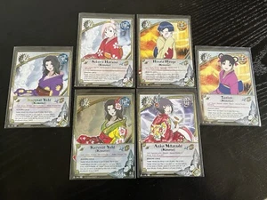 6 Naruto CCG Kimono Mädchen Kurenai Anko Hinata Ino 2 CUSTOM PAINTED Regenbogen Folie - Bild 1 von 15