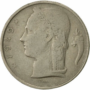 [#541273] Coin, Belgium, 5 Francs, 5 Frank, 1949, EF(40-45), Copper-nickel, KM:1