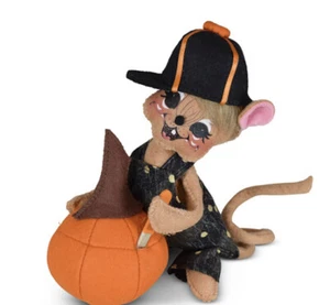 ANNALEE 2021 HALLOWEEN "RATÓN TALLADOR CALABAZA" 6" #310621 NUEVO CON ETIQUETAS - Imagen 1 de 1