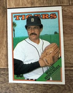 1988 Topps Willie Hernandez Detroit Tigers Baseball Card 713