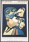Karel Appel Exhibition Lithograph Poster - Modern Abstract Cubist Cubism Vintage