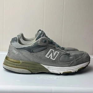 New Balance 993 Men's Size 9 2E Gray Suede Sneakers Shoes Made in USA - Picture 1 of 12