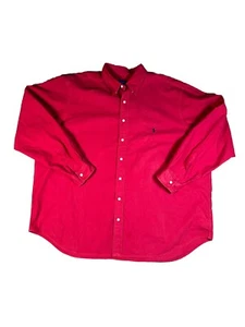 Ralph Lauren Herren Button Down Hemd Größe 2XTG Baumwolle rot kleine Mängel Punkte - Bild 1 von 11