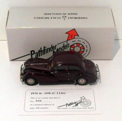 Modelos Pathfinder escala 1/43 PFM36 - 1950 AC 2 litros 1 de 500 granate Foto 1 de 4