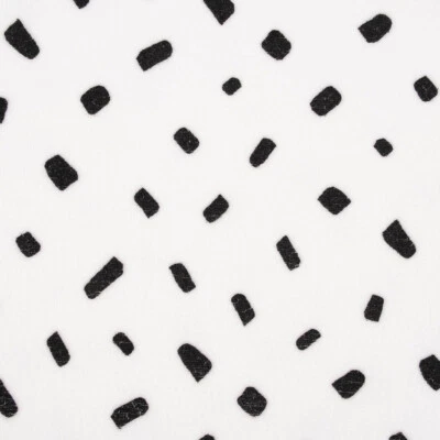 Bekleidungsstoff Nicky Tupfen Punkte weiß schwarz 1,55m Breite - Bild 1 von 4