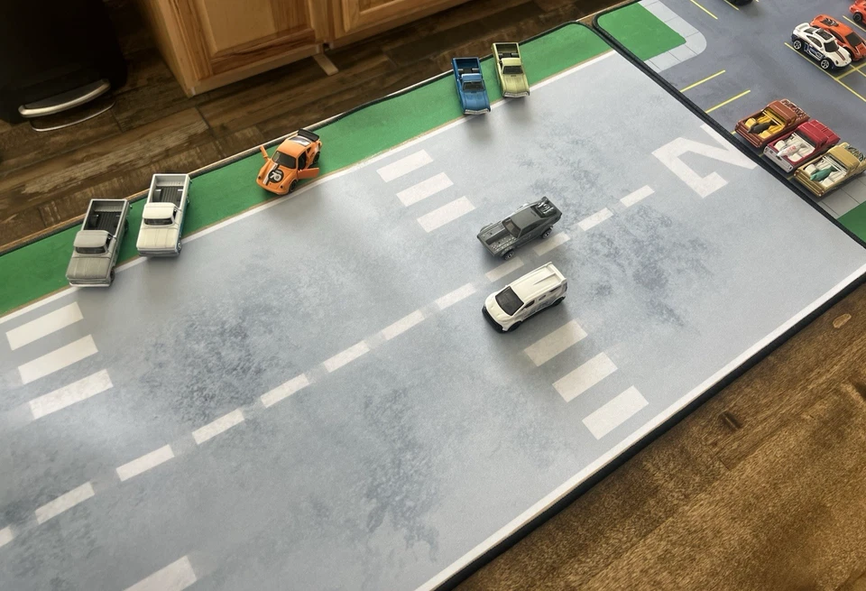 16x32 Runway Display Mat For 1:64 Cars And Trucks, Display For Diecast Cars - Image 1 of 4