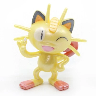 Winking MEOWTH Pokemon WCT Figure - Glitter Finish - Wicked Cool Toys - Image 1 of 4