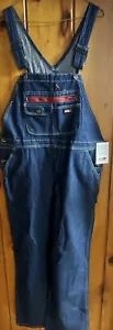 Dickies Mens Durable Bib Overalls Denim Jeans Blue Size LR Large Regular 40 X 30 - Picture 1 of 9