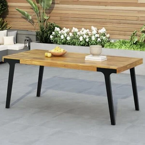 Christopher Knight Home Harpe Outdoor Patio Acacia Wood Dining Table - Picture 1 of 8