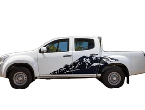 Graphics Snow Mountain Car Sticker For Isuzu D-max Side Door Vinyl Decals 2 Side - Bild 1 von 4