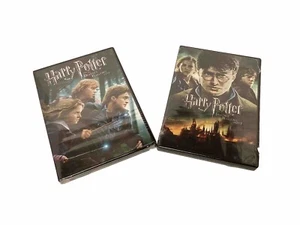 Harry Potter and the Deathly Hallows Parts 1 and 2 DVD Discs - Picture 1 of 2