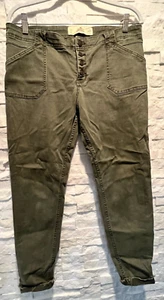 EUC Junior Hollister super skinny flache Vorderseite Knopfleiste armeegrün Hose 13 W31 - Bild 1 von 9