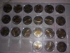 2015_2023 Egypt Full Set Of 21 Coins Uncirculated, One Pound 1 Pc From Each Roll