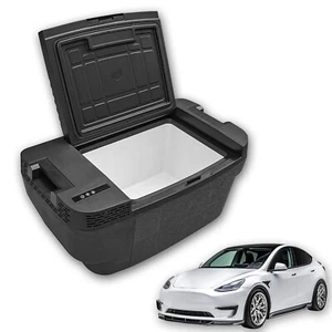 For Tesla Model Y Car Fridge 12/24V Portable Cooler Camping Dual-Power Dual-Use - Picture 1 of 12
