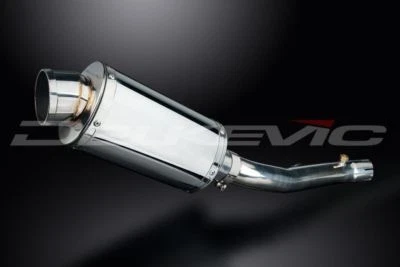 Silenciador Delkevic 9" acero inoxidable ovalado deslizable - escape Honda CBR600 F4i 2001-2006 Foto 1 de 3