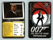 Emilio Largo - Thunderball - 007 The Best Of Bond 2008 Top Trumps Card