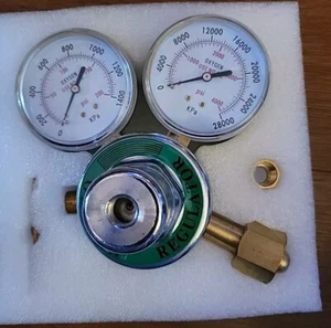Heavy Duty Oxygen Regulator Full Brass Torch Kit Oxygen Tank Regulate CGA540 NEW - Picture 1 of 9