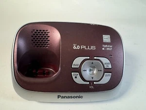Panasonic KX-TG6521 R DECT 6.0 PLUM Cordless Only Phone Base Answering - Picture 1 of 3