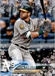 2018 Topps Holiday Dustin Fowler Rookie Oakland Athletics #HMW48 MLB Baseball - Picture 1 of 2