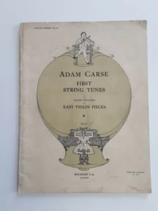 Antik 1914 Adam Carse "First String Tunes" für Violine, London Druck - Bild 1 von 6