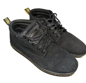 Größe 9 Doc Martens Air Wair Maleke Schwarz Canvas Herren Schuhe Punk Vintage - Bild 1 von 4