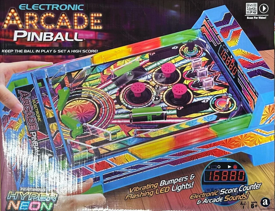 Arcade Pinball Electronic Game Ambassador Neon Series -