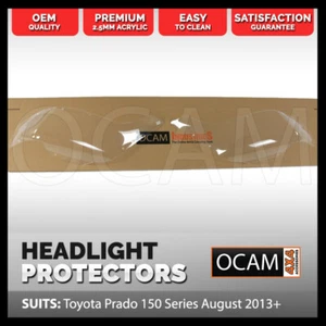OCAM Headlight Headlamp Protectors for Toyota Prado 150 Series August 2013-2017 - Picture 1 of 4
