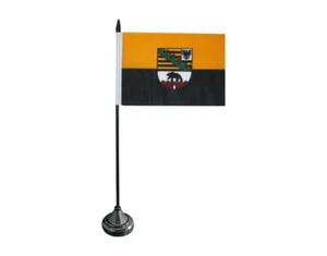Tischflagge Deutschland Sachsen-Anhalt anhaltinische Tischfahne 10x15cm - Picture 1 of 1