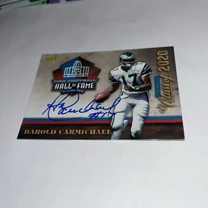 Harold Carmichael HOF 20 Philadelphia Eagles Figurina Panini HOF firmata - Foto 1 di 1