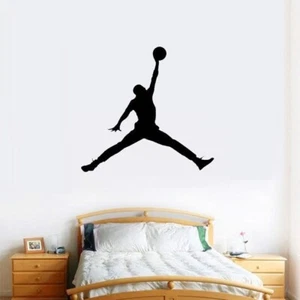 NIKE JORDAN Wall Sticker UK SELLER Art Decal Mural Michael Jumpman - Picture 1 of 2