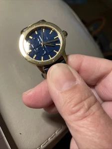 Orologio Tory Burch TBW2001 Gigi quadrante blu cinturino pelle blu donna - Foto 1 di 10