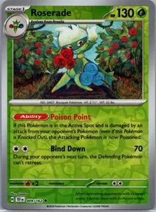 Roserade, SV05: Temporal Forces, 009/162, Uncommon, NM - Picture 1 of 2